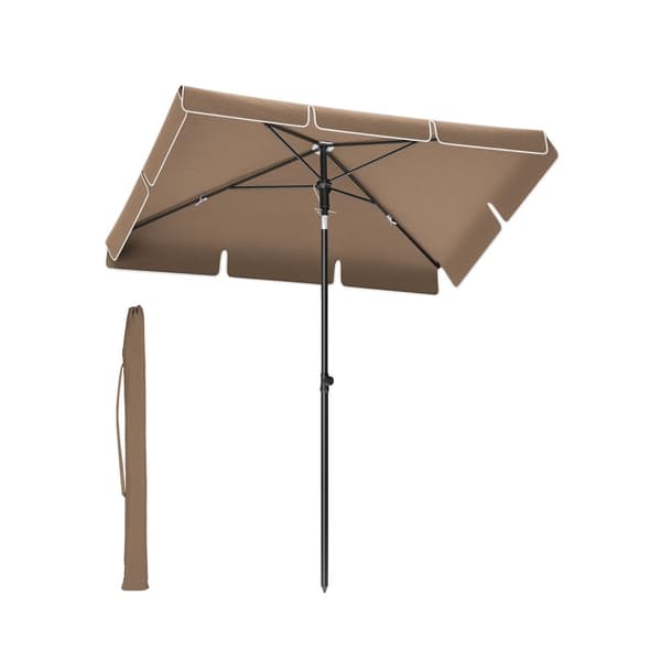Parasol 200 x 125 cm fällbart och justerbart i höjd