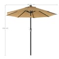 Miniatyrbillede 5 af 7: Parasol - med LED -solbelysning - Taupe