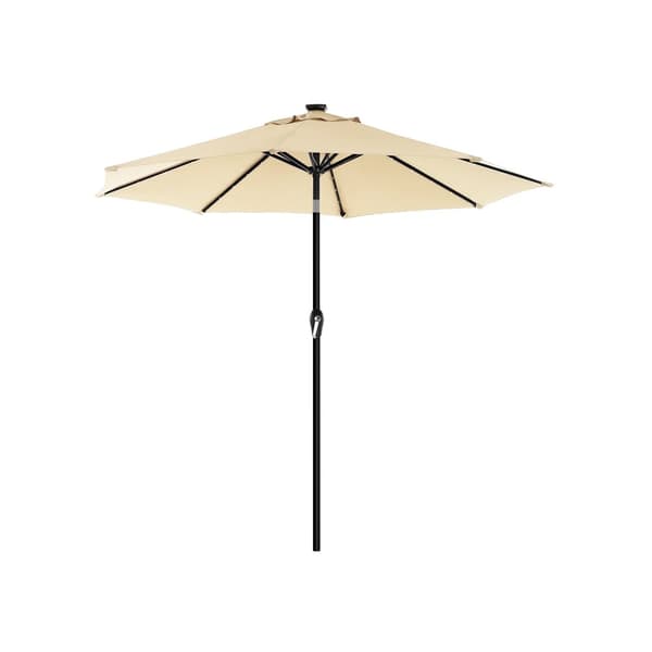 Parasol with-LED-valaistus aurinkoenergiaa