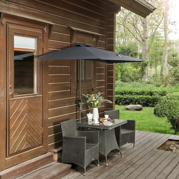 Parasol - Terrace Parasol - Med krumtap - Ø 270 cm - Beige