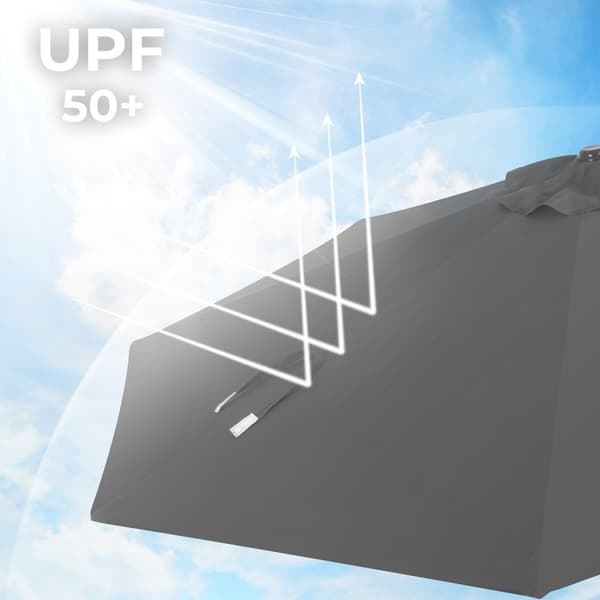 Parasol - Terrace Parasol - Med krumtap - Ø 270 cm - Beige
