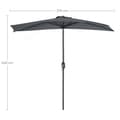 Miniatyrbillede 7 af 11: Parasol - Terrace Parasol - Med krumtap - Ø 270 cm - Beige