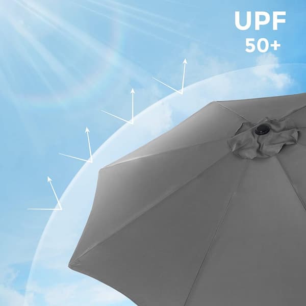 Parasol - Terrace Parasol - Med krumtap - Ø 270 cm - Beige