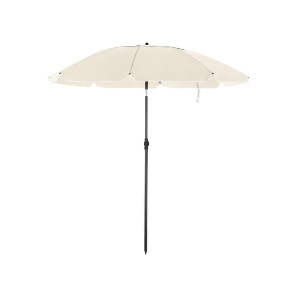 Parasol - Ø 200 cm - Strandparasol - vippbar - beige