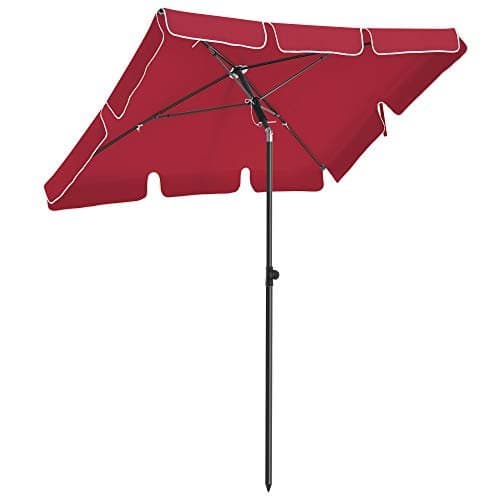 Parasol - suorakaiteen muotoinen parveke - 200 x 125 cm - punainen