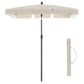 Miniatyrbild 8 av 9: Parasol - balkong parasol - rektangulär - 200 x 125 cm - solskydd - beige