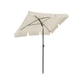 Miniatyrbild 1 av 9: Parasol - balkong parasol - rektangulär - 200 x 125 cm - solskydd - beige