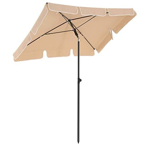 Parasol - suorakaiteen muotoinen puutarha - 200 x 125 cm - Taupe