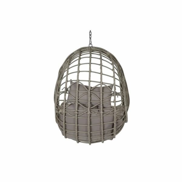 Hängande trädgårdsfåtölj DKD Home Decor 90 x 70 x 110 cm Grå syntetisk rattan Aluminium (92 x 70 x 113 cm)