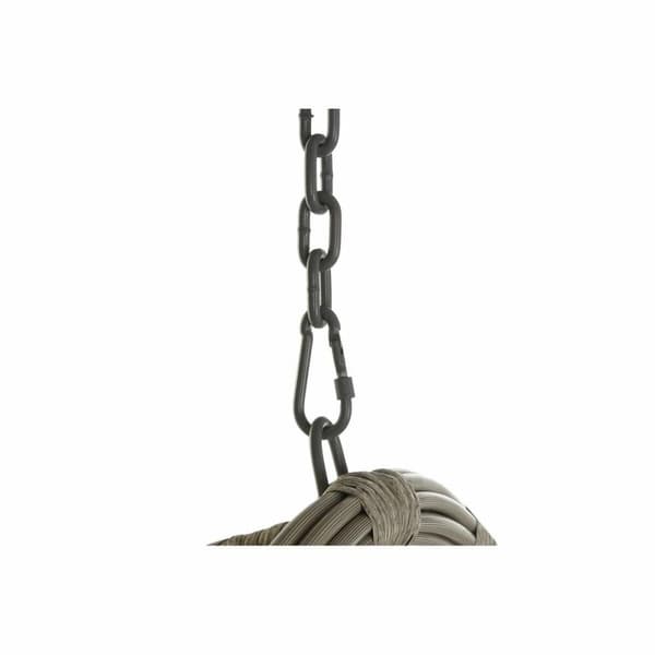 Hängande trädgårdsfåtölj DKD Home Decor 90 x 70 x 110 cm Grå syntetisk rattan Aluminium (92 x 70 x 113 cm)