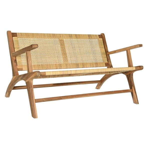 Bänk DKD Home Decor Brun Naturell 120 x 76 x 68 cm