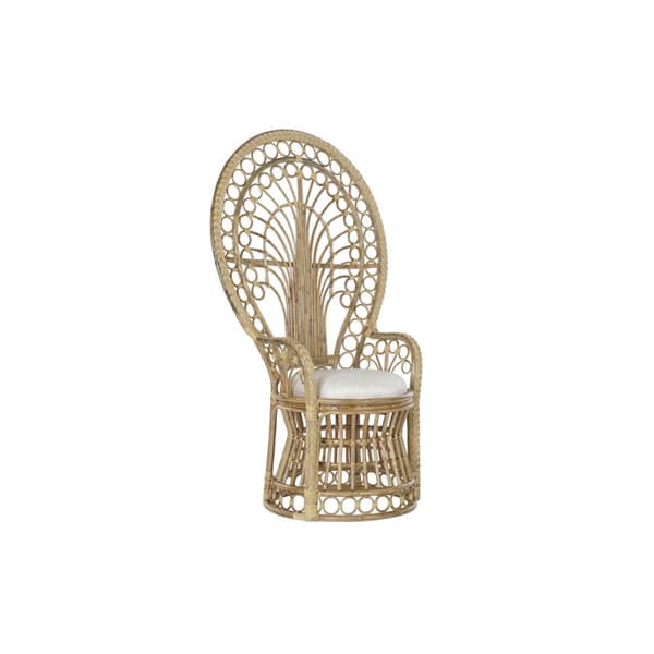 Trädgårdssoffa DKD Home Decor Vit Brun Naturell 92 x 66 x 145 cm 86 x 51 x 145 cm 88 x 60 x 146 cm