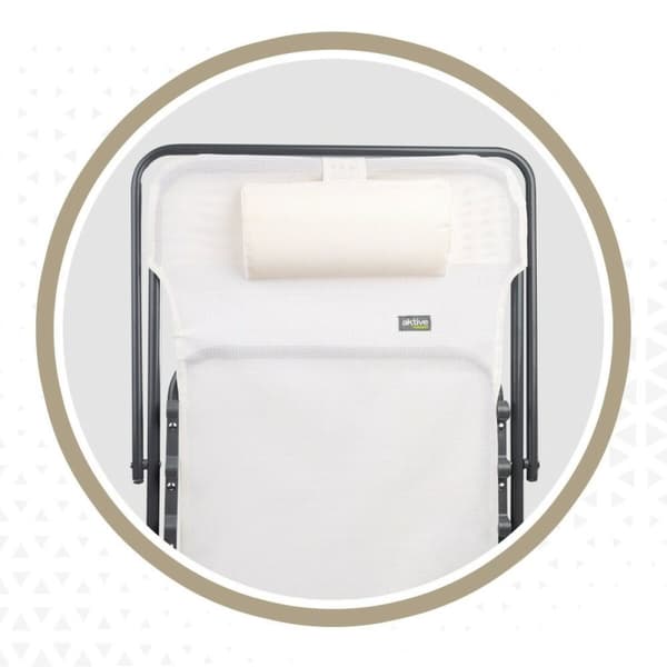 Lutbar vilstol Aktive Vit 53 x 87 x 78 cm (4 antal)