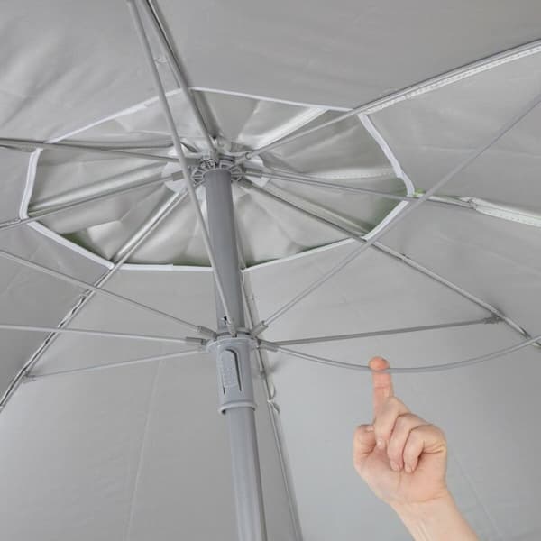 Napernyő Aktive UV50 Ø 200 cm Korall Polyester Aluminium 200 x 198 x 200 cm (6 antal)