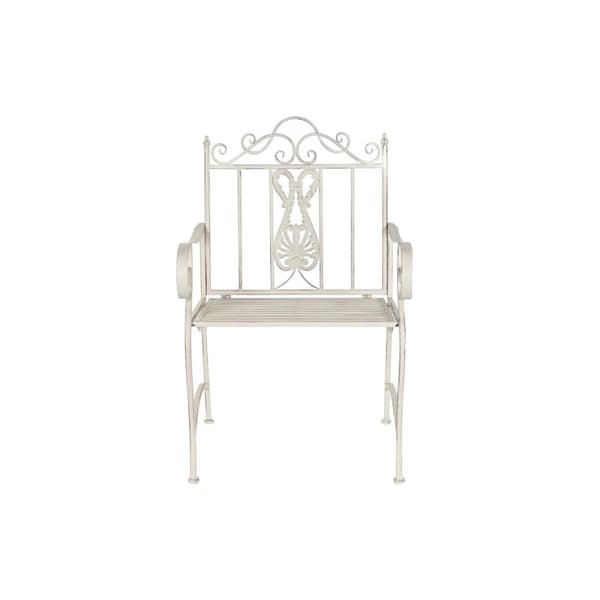 Kerti szék DKD Home Decor Vit Metall 63,5 x 52 x 98 cm
