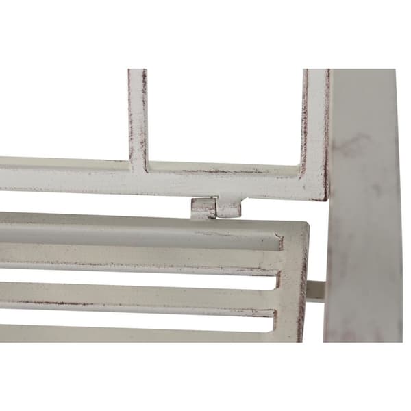 Kerti szék DKD Home Decor Vit Metall 63,5 x 52 x 98 cm