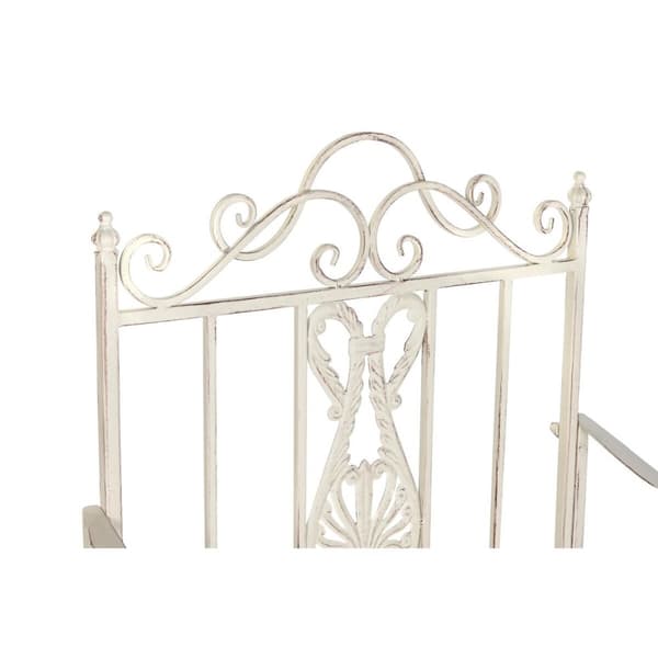 Kerti szék DKD Home Decor Vit Metall 63,5 x 52 x 98 cm