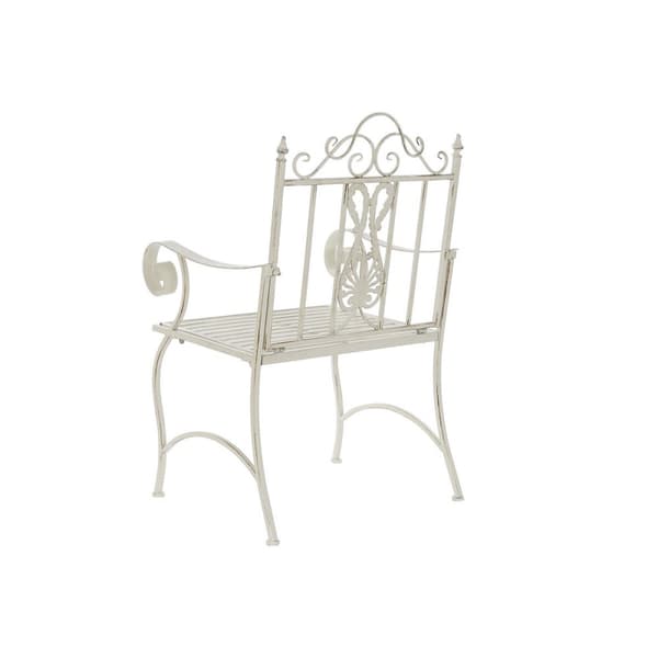 Kerti szék DKD Home Decor Vit Metall 63,5 x 52 x 98 cm