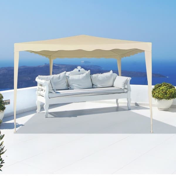 Gazebo Aktive 300 x 240 x 300 cm Metall Polyester Kräm