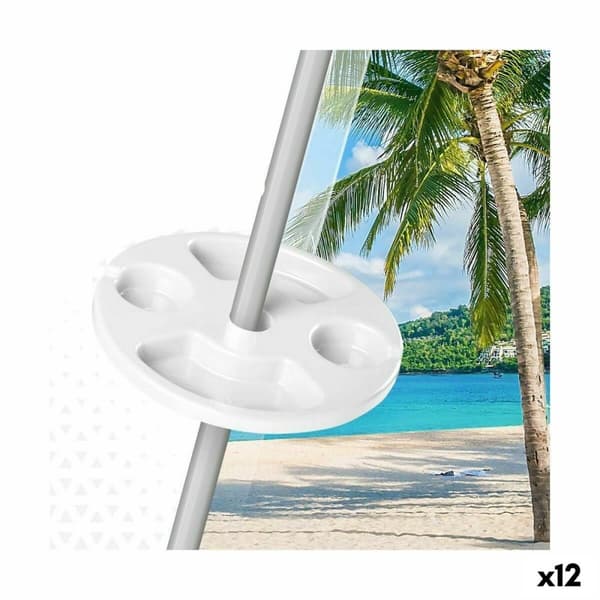 Strandparasoll med mugghållare Aktive 29,5 x 8 x 29,5 cm Napernyő (12 antal)