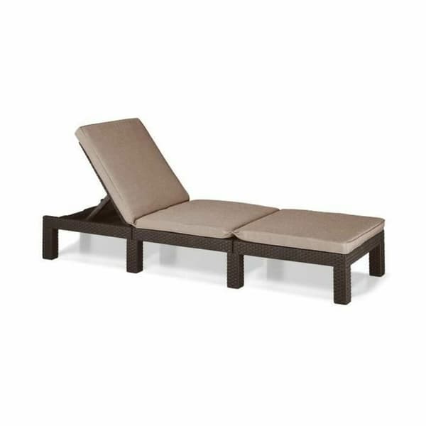 Aurinkotuoli Allibert by KETER Daytona 195 x 65 x 25,5 cm Brun