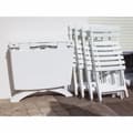 Miniatyrbillede 3 af 3: Vrtni stol Hvid 42 x 50 x 80 cm