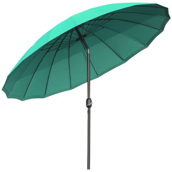 Rootz Garden Parasol - Tiltable paraply - Sunshade Canopy - UV -beskyttelse - 2,5 m diameter x 2,4 m højde - Grøn