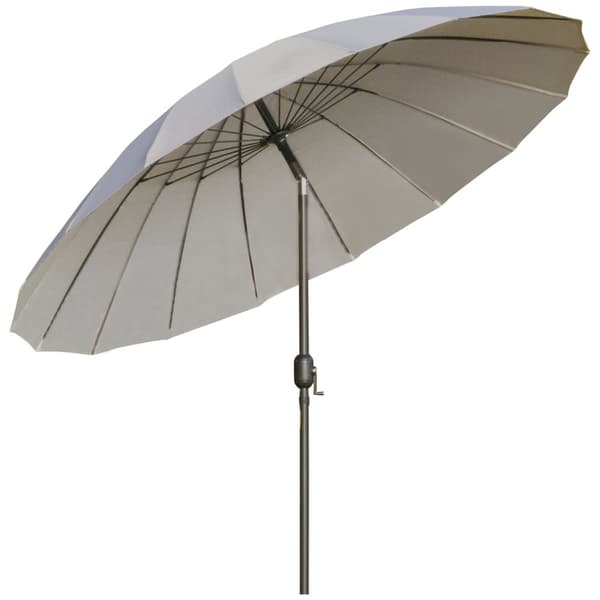 Rootz Pyöreä kallistuspuutarha Parasoli - Ulko sateenvarjo - Sun Shade - UV -suoja - Ø 2,5 m x H 2,4 m tiheä polyesterikangas, metallikuitumassi