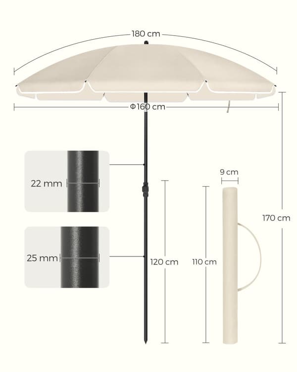Parasol - beige