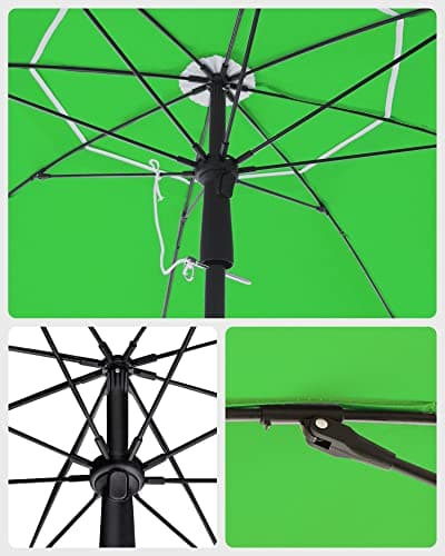 Garden Parasol - Ø 200 cm - Strandparaplu - Tiltable - Green