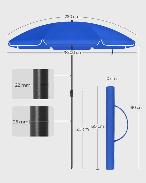 Parasol - Ø 180 cm