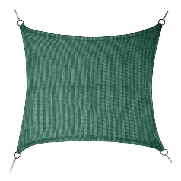 Skyggeseil Faura Grønn 3,6 x 3,6 m Kvadrat