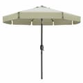 Miniatyrbillede 1 af 2: Marbueno Parasoll Stål 8 Stænger D270 cm Polyester Beige Have, Pool, Terrasse 10488