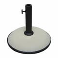 Miniatyrbillede 1 af 2: Marbueno Base Parasol Rund Cement 36x29,5 cm 11KG Hvid Have, Pool, Terrasse 10445