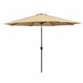 Miniatyrbillede 1 af 2: Marbueno Parasoll Stål 8 Spidser D270 cm Polyester Brun Have, Pool, Terrasse 10482