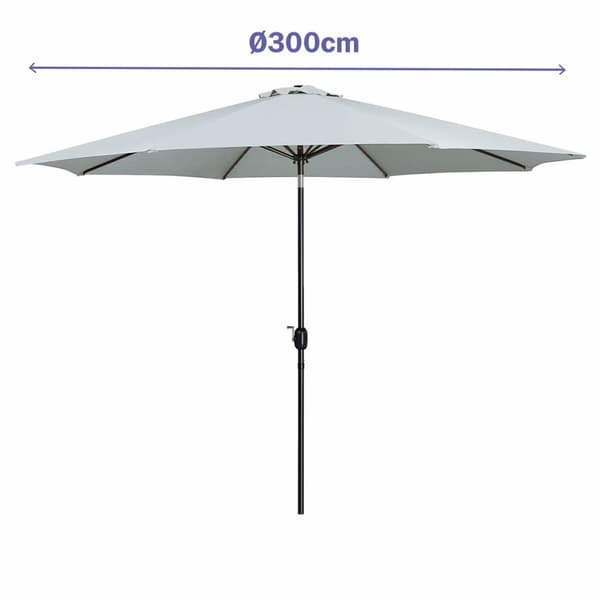 Napernyő Marbueno Vit Ø 300 cm