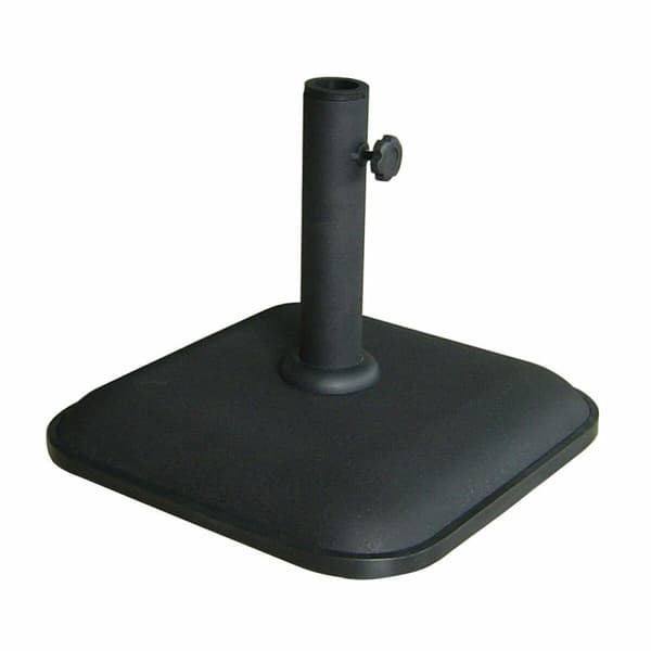 Marbueno Base Parasol Kvadrat Cement 35X35X5,2 cm 11KG Sort Have, Pool, Terrasse 10455