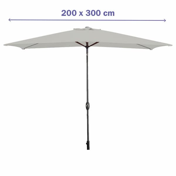 Napernyő Marbueno Vit 200 cm 200 x 300 cm