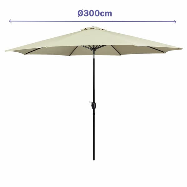 Napernyő Marbueno Beige Ø 300 cm