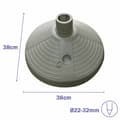 Miniatyrbillede 2 af 2: Marbueno Base Umbrella Rund Plast 38x38x14 cm 10L Hvid Have, Pool, Terrasse 10502