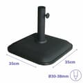 Miniatyrbilde 2 av 2: Base for parasoll Marbueno Svart 35 x 5 x 35 cm Kvadrat