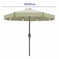 Miniatyrbilde 2 av 2: Aurinkovarjo Marbueno Beige Ø 300 cm