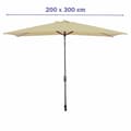 Miniatyrbilde 2 av 2: Aurinkovarjo Marbueno Brun 200 cm 200 x 300 cm