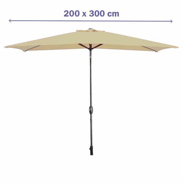 Aurinkovarjo Marbueno Brun 200 cm 200 x 300 cm