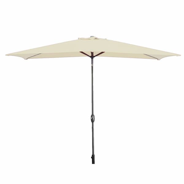 Marbueno Aurinkovarjo Teräs 8 Varsia 200x300 cm Polyesteri Beige Puutarha, Uima-allas