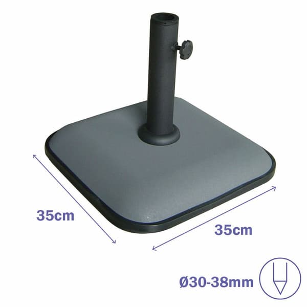 Marbueno Neliövarjo Betoni 35X35X5,2 cm 11KG Harmaa Puutarha, Uima-allas, Terassi