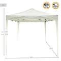 Miniatyrbild 4 av 5: Gazebo Aktive 300 x 250 x 300 cm Tyg Stål Vit