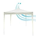 Miniatyrbild 5 av 5: Gazebo Aktive 300 x 250 x 300 cm Tyg Stål Vit