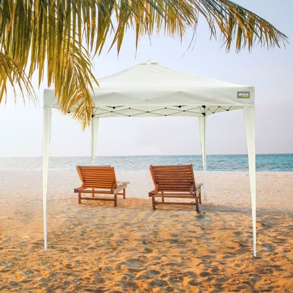 Gazebo Aktive 300 x 250 x 300 cm Klæde Stål Hvid