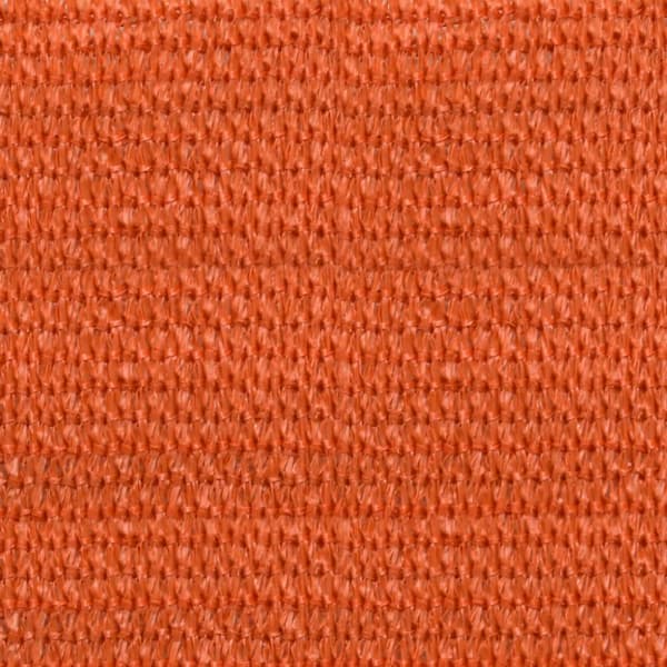 Solsegel 160 g/m² fyrkantig orange 7x7 m HDPE